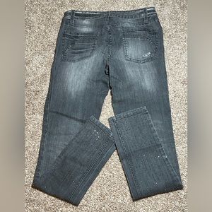$$SOLD$$ Caché skinny jeans with mini rhinestones size 0